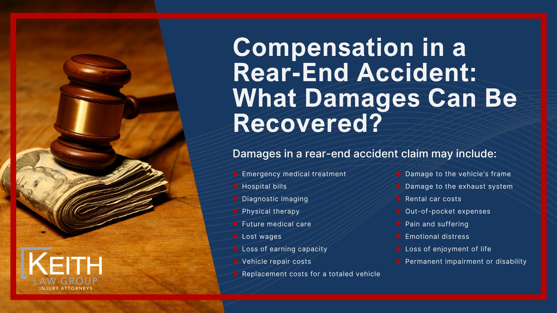 Common Causes of Rear-End Collisions in Arkansas; What Is a Rear-End Accident; Determining Liability in a Rear-End Accident in Arkansas; Parties Who May Be Held Liable for a Rear-End Accident; Liability in Common Rear-End Scenarios; Evidence Used to Prove Liability in a Rear-End Claim; Common Injuries in a Rear-End Accident; Compensation in a Rear-End Accident_ What Damages Can Be Recovered