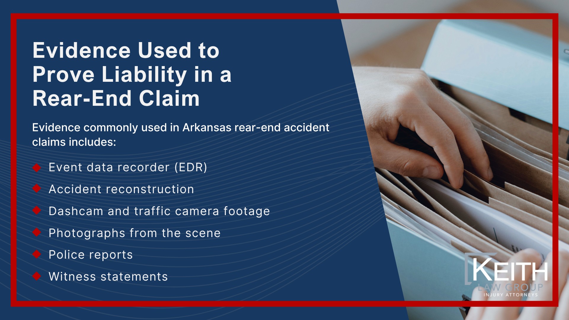 Common Causes of Rear-End Collisions in Arkansas; What Is a Rear-End Accident; Determining Liability in a Rear-End Accident in Arkansas; Parties Who May Be Held Liable for a Rear-End Accident; Liability in Common Rear-End Scenarios; Evidence Used to Prove Liability in a Rear-End Claim