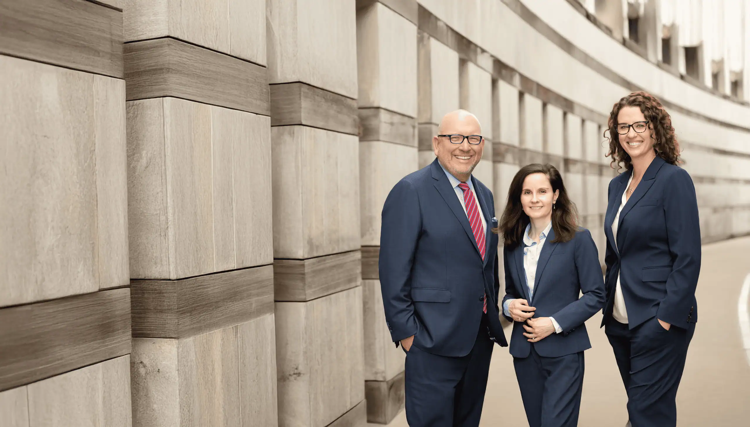 Sean Keith and Brynna Barnica, attorneys at Keith Law Group, walking together